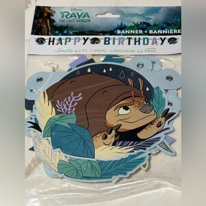 Disney Raya and the Last Dragon Happy Birthday Banner 6 feet Jointed Banner
